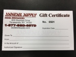 $50 Gift Certificate